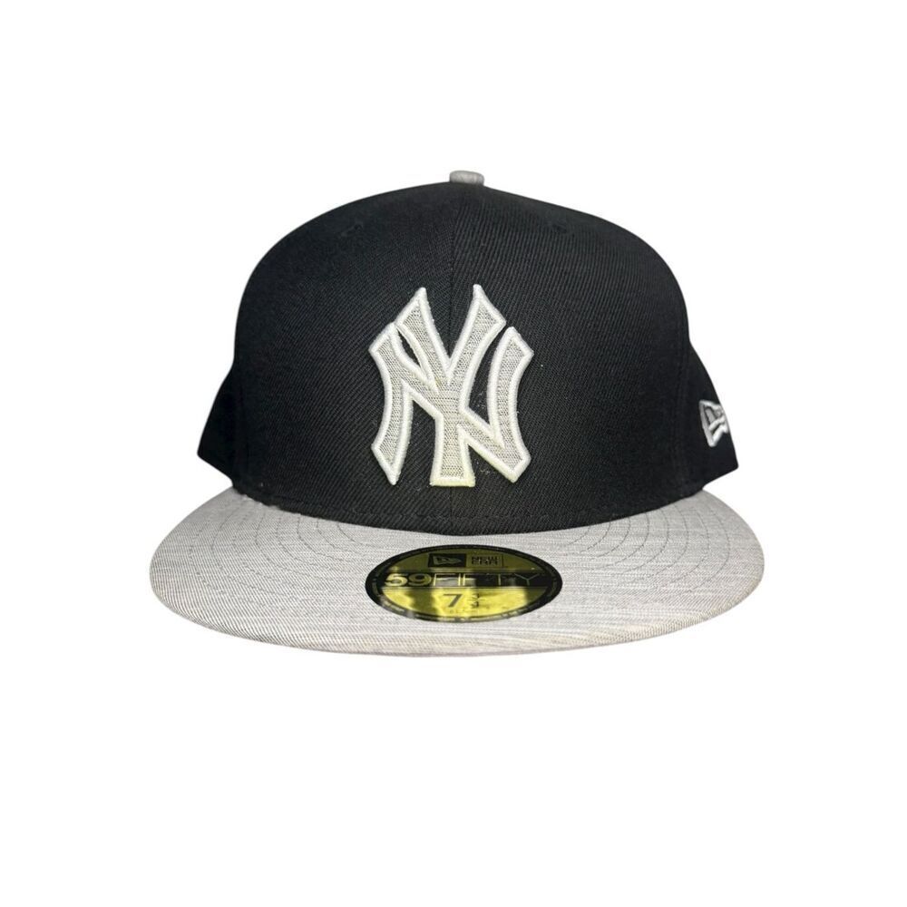 NY Yankees MLB New Era 59FIFTY Team Apparel 7 3/4 Fitted‎ Hat Black NEW